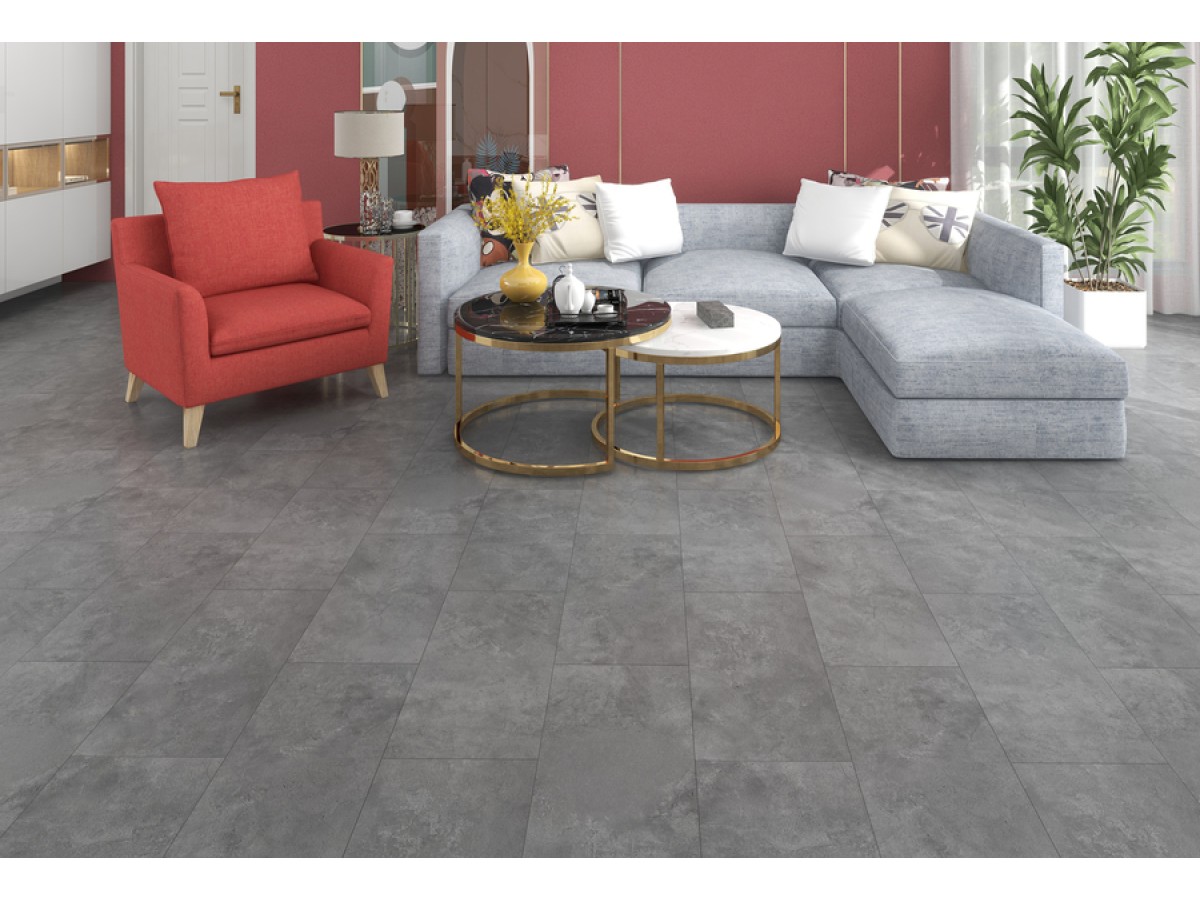 Calitex Klik Pvc Tegel Concrete Grey