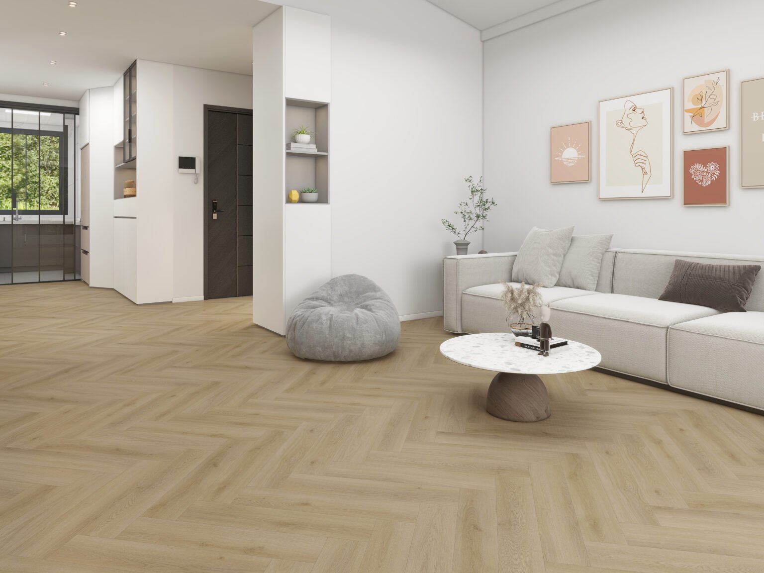 V-Floor LH04 PVC PLAK VISGRAAT