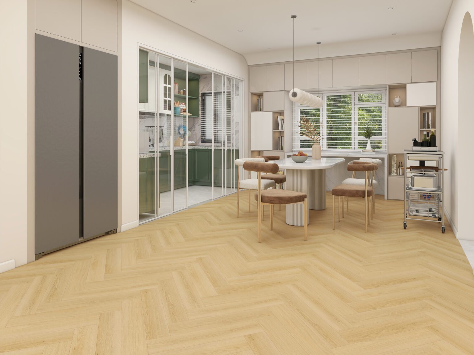 V-Floor LH02 PVC PLAK VISGRAAT